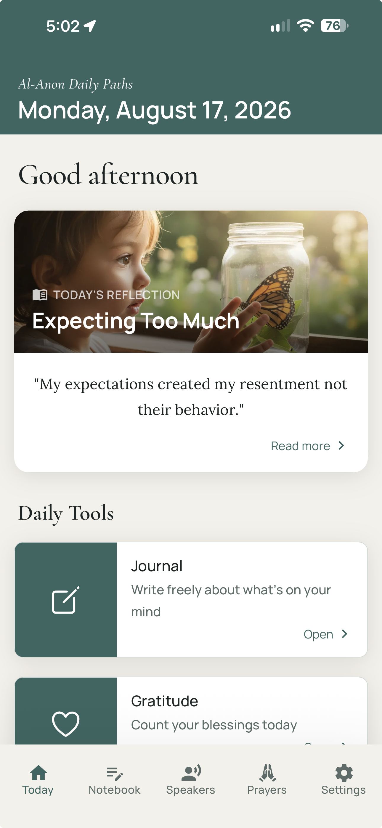 Daily Paths app screenshot